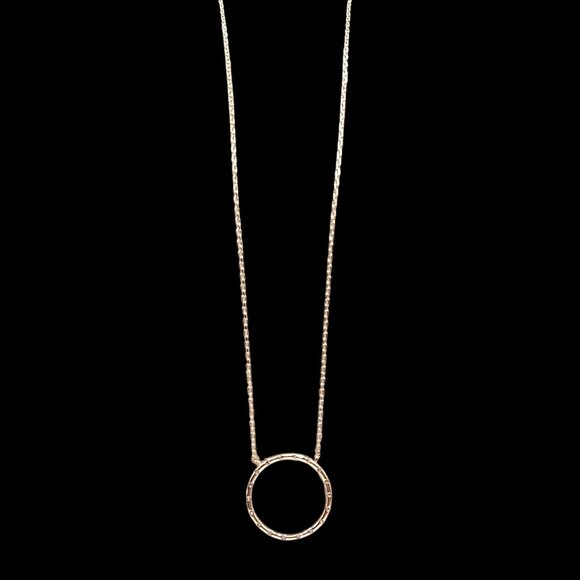 Ettika 18K Gold Plated Chain 20.5" Necklace Dainty Chic Elegant Ring Whimsygoth - Picture 1 of 9